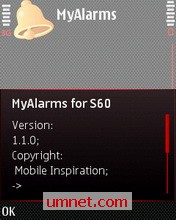 game pic for Mobile Inspiration MyAlarms S60 3rd